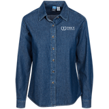 Trice Funeral Home LSP10 Port Authority Women's LS Denim Shirt