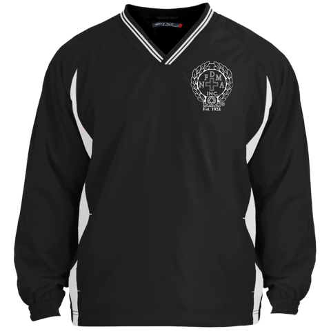 NFD&MA JST62 Sport-Tek Tipped V-Neck Windshirt