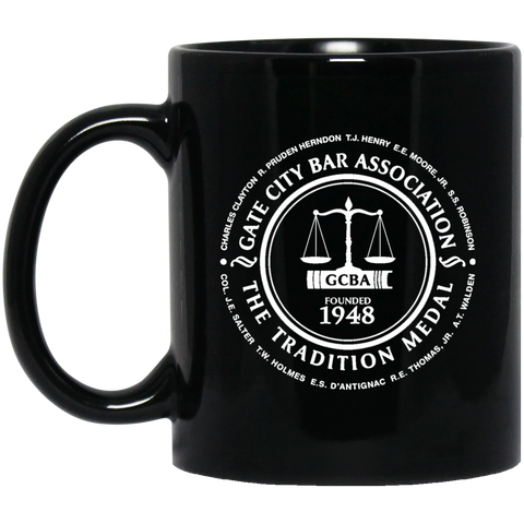Gate City Bar Association BM11OZ 11 oz. Black Mug