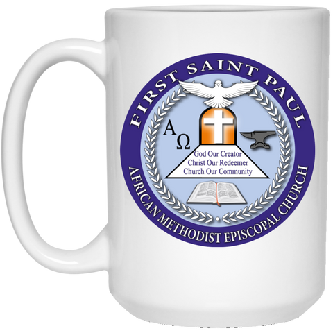 First Saint Paul 21504 15 oz. White Mug