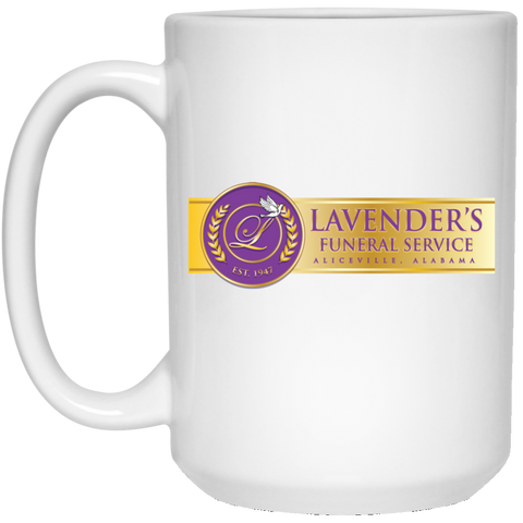 Lavenders Funeral Service 21504 15 oz. White Mug