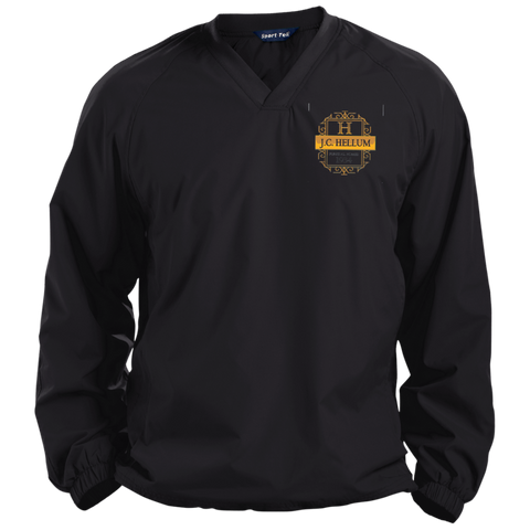 J.C. Hellum Funeral Homes JST72 Sport-Tek Pullover V-Neck Windshirt