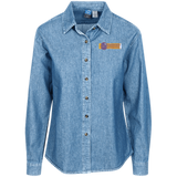 Lavenders Funeral Service LSP10 Port Authority Women's LS Denim Shirt