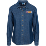 Lavenders Funeral Service LSP10 Port Authority Women's LS Denim Shirt