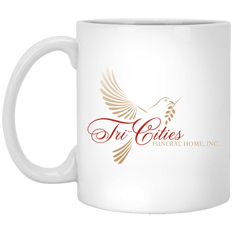 Tri-Cities Funeral Home XP8434 11 oz. White Mug