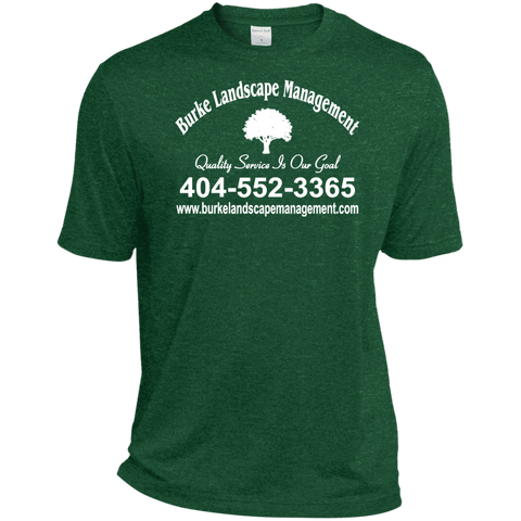 Burke Landscape Management TST360 Sport-Tek Tall Heather Dri-Fit Moisture-Wicking T-Shirt