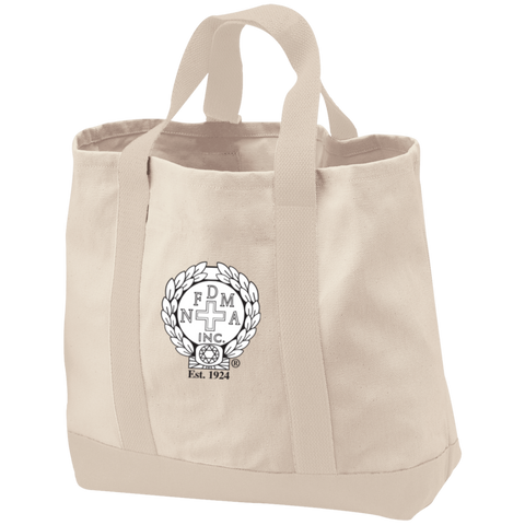 NFD&MA B400 Port & Co. 2-Tone Shopping Tote