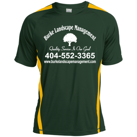 Burke Landscape Management ST351 Sport-Tek Colorblock Dry Zone Crew