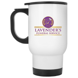 Lavenders Funeral Service XP8400W White Travel Mug