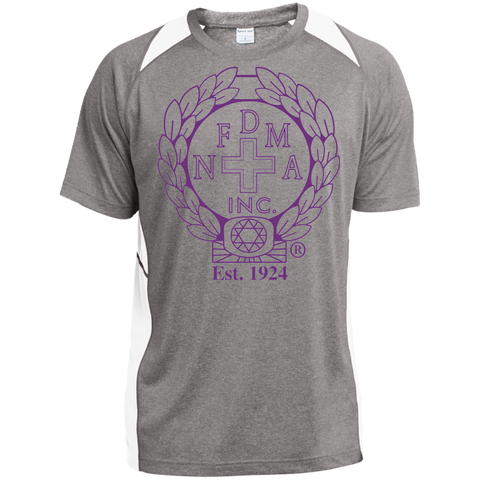 NFD&MA ST361 Sport-Tek Heather Colorblock Poly T-Shirt