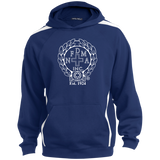 NFD&MA ST265 Sport-Tek Sleeve Stripe Sweatshirt with Jersey Lined Hood