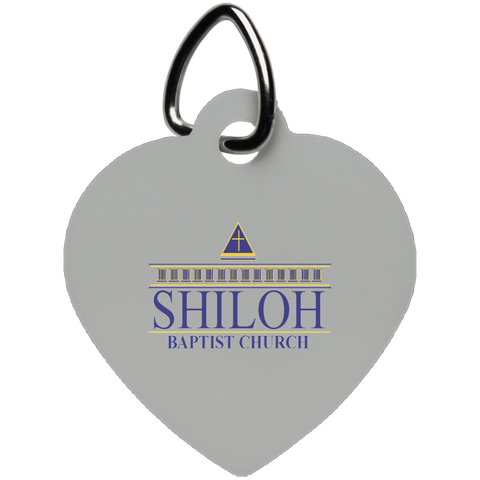 Shiloh Baptist Church UN5770 Heart Pet Tag