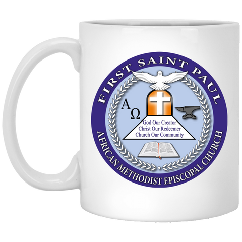 First Saint Paul XP8434 11 oz. White Mug