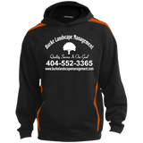Burke Landscape Management ST265 Sport-Tek Sleeve Stripe Sweatshirt with Jersey Lined Hood