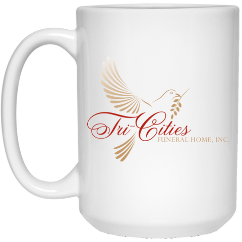 Tri-Cities Funeral Home 21504 15 oz. White Mug