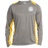 NFD&MA ST361LS Sport-Tek LS Heather Colorblock Poly T-Shirt