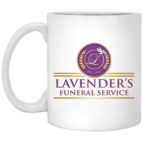 Lavenders Funeral Service XP8434 11 oz. White Mug