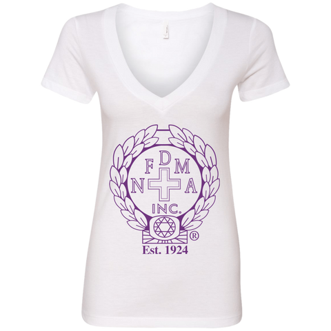 NFD&MA NL6640 Next Level Ladies' Deep V-Neck T-Shirt