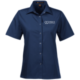 Trice Funeral Home M545W Harriton Ladies' Snap Closure Short-Sleeve Shirt