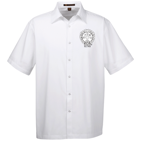 NFD&MA M545 Harriton Men's Snap Closure Short Sleeve Shirt