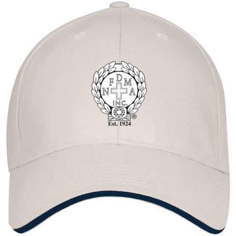 NFD&MA 3621 Bayside USA Made Structured Twill Cap With Sandwich Visor