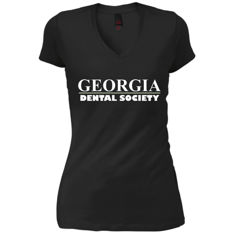 Georgia Dental Society (GDS) DT4501 District Junior's Vintage Wash V-Neck T-Shirt