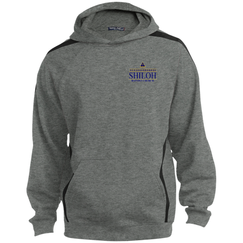 Shiloh Baptist Church ST265 Sport-Tek Sleeve Stripe Sweatshirt with Jersey Lined Hood