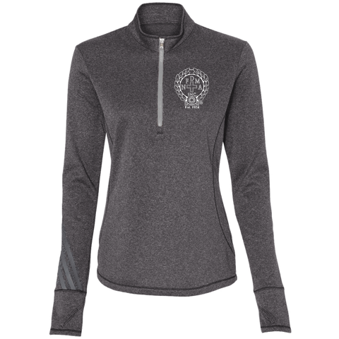 NFD&MA A275 Adidas Ladies' Terry Heather 1/4 Zip