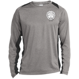 NFD&MA ST361LS Sport-Tek LS Heather Colorblock Poly T-Shirt