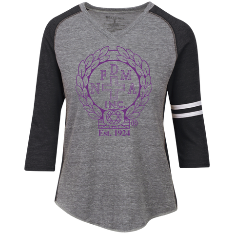 NFD&MA 229345 Holloway Ladies' Vintage V-Neck T-Shirt