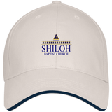 Shiloh Baptist Church 3621 Bayside USA Made Structured Twill Cap With Sandwich Visor