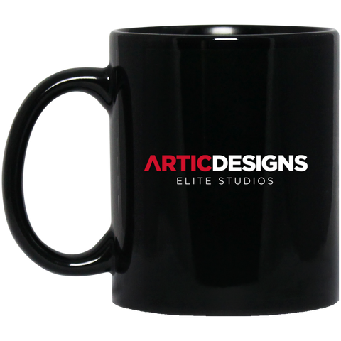 Artic Designs BM11OZ 11 oz. Black Mug