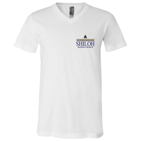 Shiloh Baptist Church 3005Y Bella + Canvas Youth Short Sleeve V-Neck Jersey T-Shirt