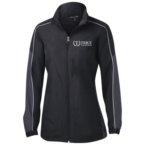 Trice Funeral Home LST61 Sport-Tek Ladies' Piped Colorblock Windbreaker
