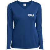 VMA LST353LS Sport-Tek Ladies' LS Performance V-Neck T-Shirt