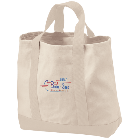 Phase 3 BarberShop B400 Port & Co. 2-Tone Shopping Tote