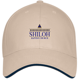 Shiloh Baptist Church 3621 Bayside USA Made Structured Twill Cap With Sandwich Visor