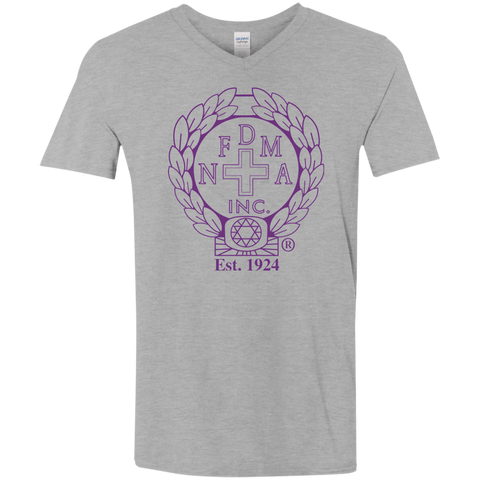 NFD&MA G64V Gildan Men's Softstyle 4.5 oz V-Neck T-Shirt