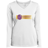 Lavenders Funeral Service LST353LS Sport-Tek Ladies' LS Performance V-Neck T-Shirt