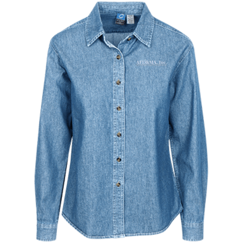 AFD&MA LSP10 Port Authority Women's LS Denim Shirt