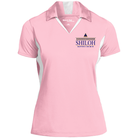 Shiloh Baptist Church LST655 Sport-Tek Ladies' Colorblock Performance Polo