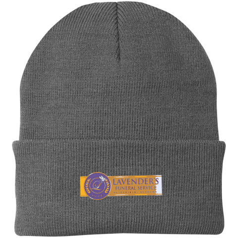 Lavenders Funeral Service CP90 Port Authority Knit Cap
