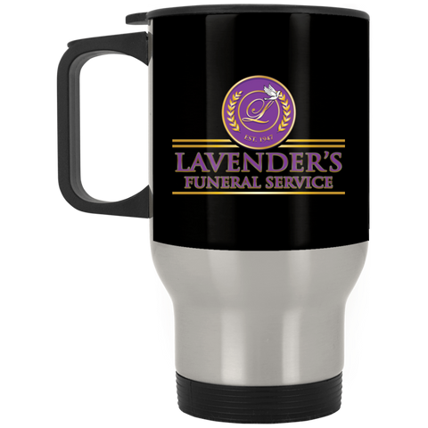 Lavenders Funeral Service XP8400S Silver Stainless Travel Mug