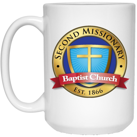 Second Missionary Baptist Church 21504 15 oz. White Mug