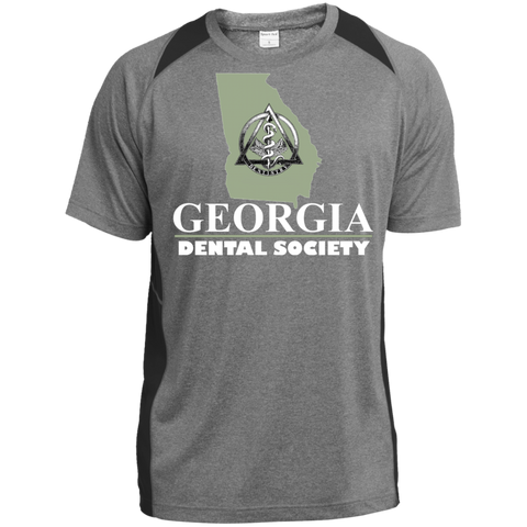 Georgia Dental Society (GDS) ST361 Sport-Tek Heather Colorblock Poly T-Shirt
