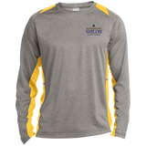 Shiloh Baptist Church ST361LS Sport-Tek LS Heather Colorblock Poly T-Shirt
