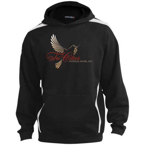 Tri-Cities Funeral Home YST265 Sport-Tek Youth Sleeve Stripe Hooded Pullover