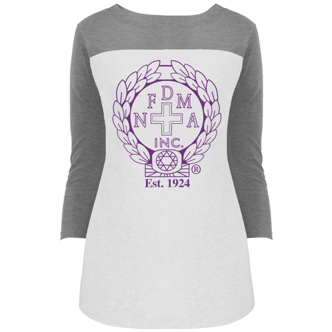 NFD&MA DT2700 District Juniors' Rally 3/4 Sleeve T-Shirt