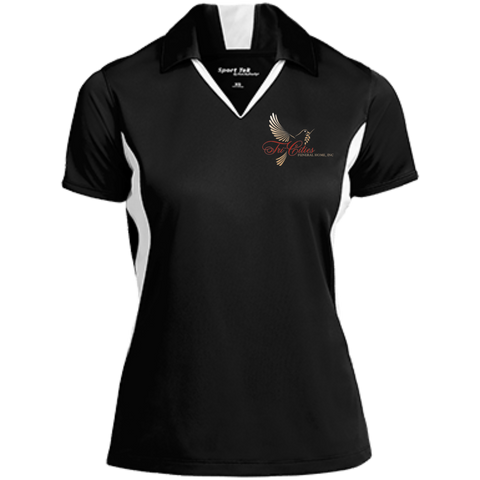 Tri-Cities Funeral Home LST655 Sport-Tek Ladies' Colorblock Performance Polo