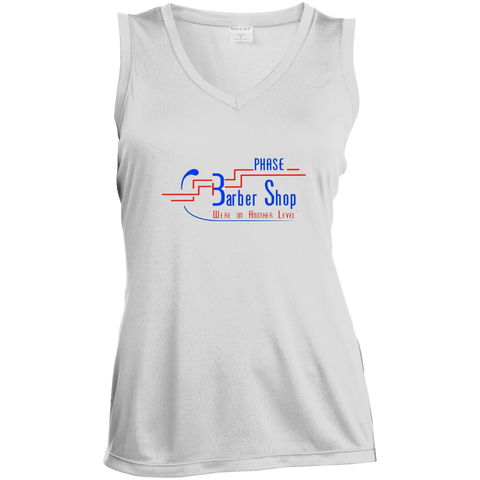Phase 3 BarberShop LST352 Sport-Tek Ladies' Sleeveless Moisture Absorbing V-Neck